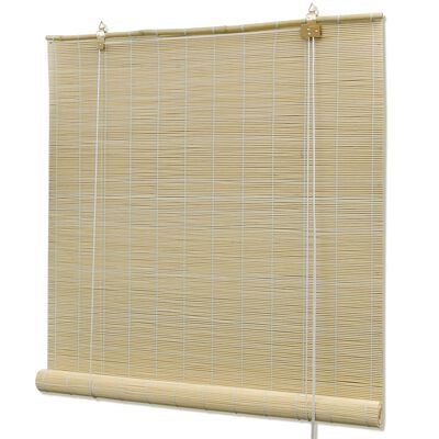 vidaXL Store à rouleau bambou naturel 120x160 cm