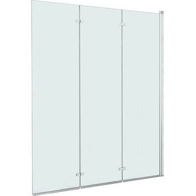 vidaXL Cabine de douche pliable 3 panneaux ESG 130x138 cm