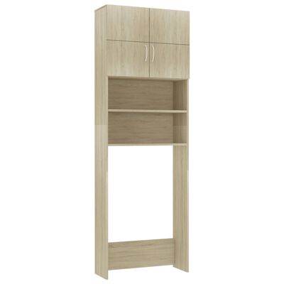 vidaXL Meuble de machine à laver Chêne Sonoma Bois d'ingénierie