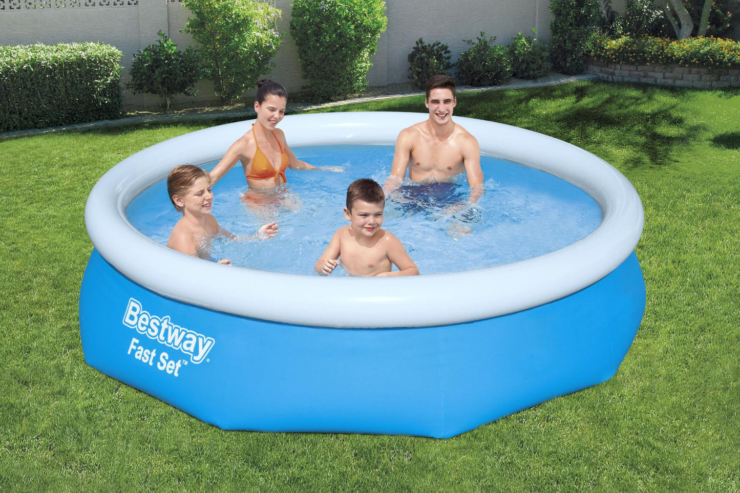 Piscine autoportante ronde Fast Set 305 x 76 cm avec filtration