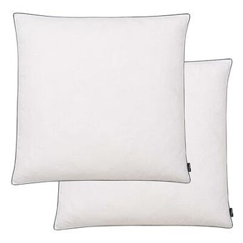 vidaXL Oreiller lot de 2 Remplissage de duvet léger 80 x 80 cm Blanc