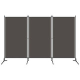 vidaXL Cloison de séparation 3 panneaux Anthracite 260x180 cm