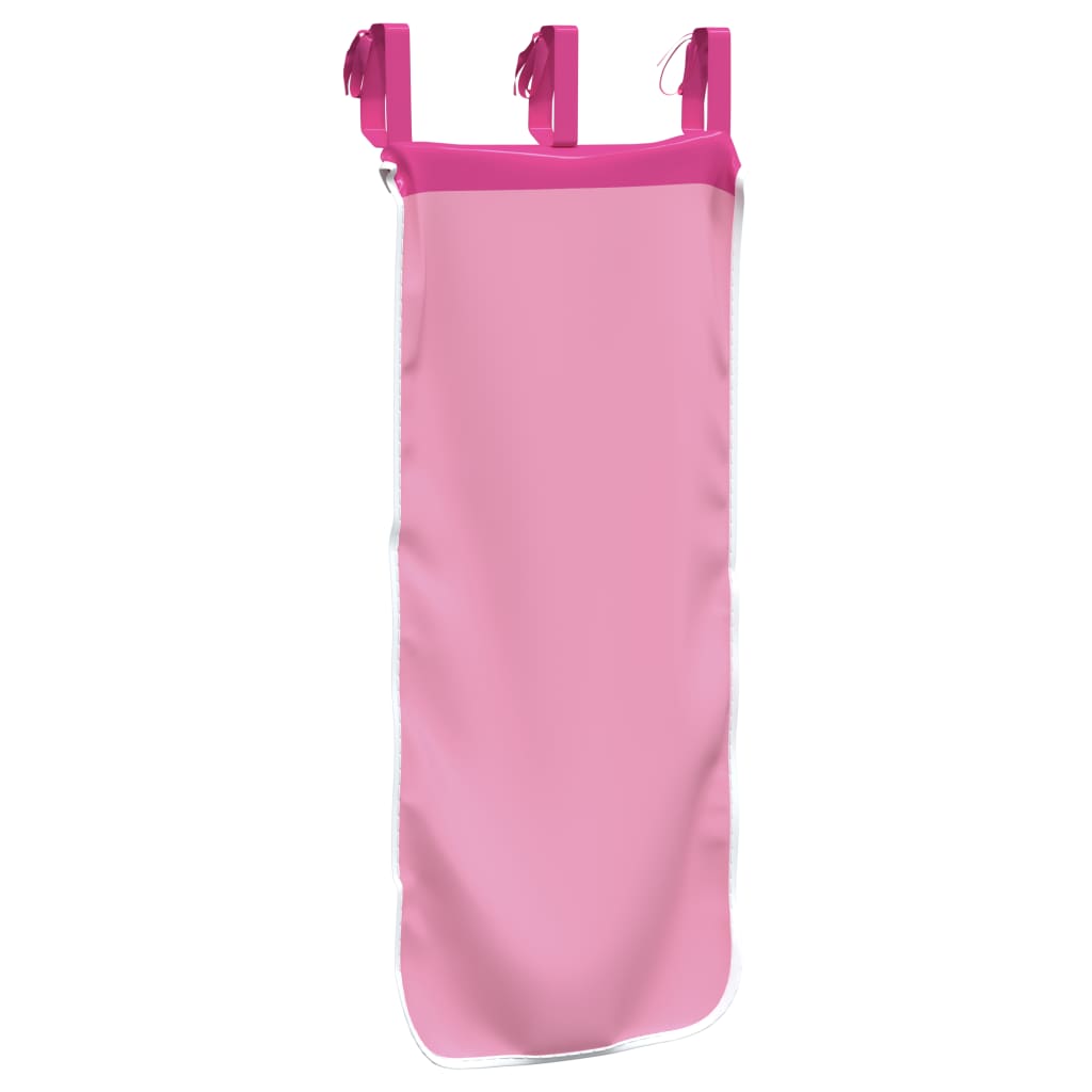 Rideaux pour lit mezzanine avec tunnel rose polyester - vidaXL