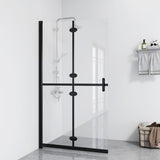 vidaXL Paroi de douche pliable Verre ESG transparent 80x190 cm