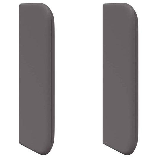 vidaXL Oreille de tête de lit 2 pcs Velours Gris 40 x 16 x 5 cm