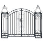 vidaXL Portillon ornemental de jardin Fer forgé 122x20,5x100 cm