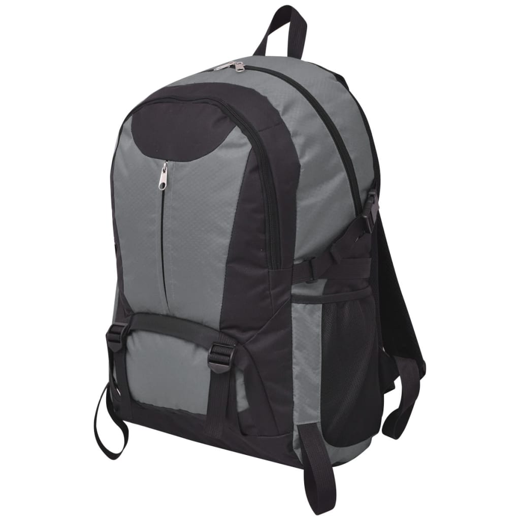 Sac à dos de randonnée 40 L noir et gris - vidaXL