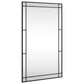 vidaXL Miroir mural noir 60x100 cm rectangulaire fer