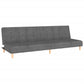 vidaXL Canapé-lit à 2 places gris clair tissu