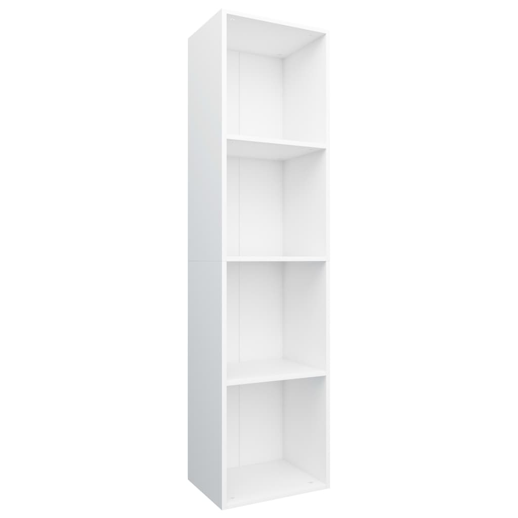 vidaXL Bibliothèque/Meuble TV Blanc 36x30x143 cm Bois d'ingénierie