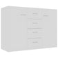 vidaXL Buffet Blanc 88x30x65 cm Bois d'ingénierie