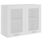 vidaXL Vitrine suspendue "Lyon" Blanc 80 x 31 x 60 cm Bois d'ingénierie