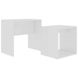 Ensemble de table basse Blanc 48x30x45 cm Bois d'ingénierie - vidaXL