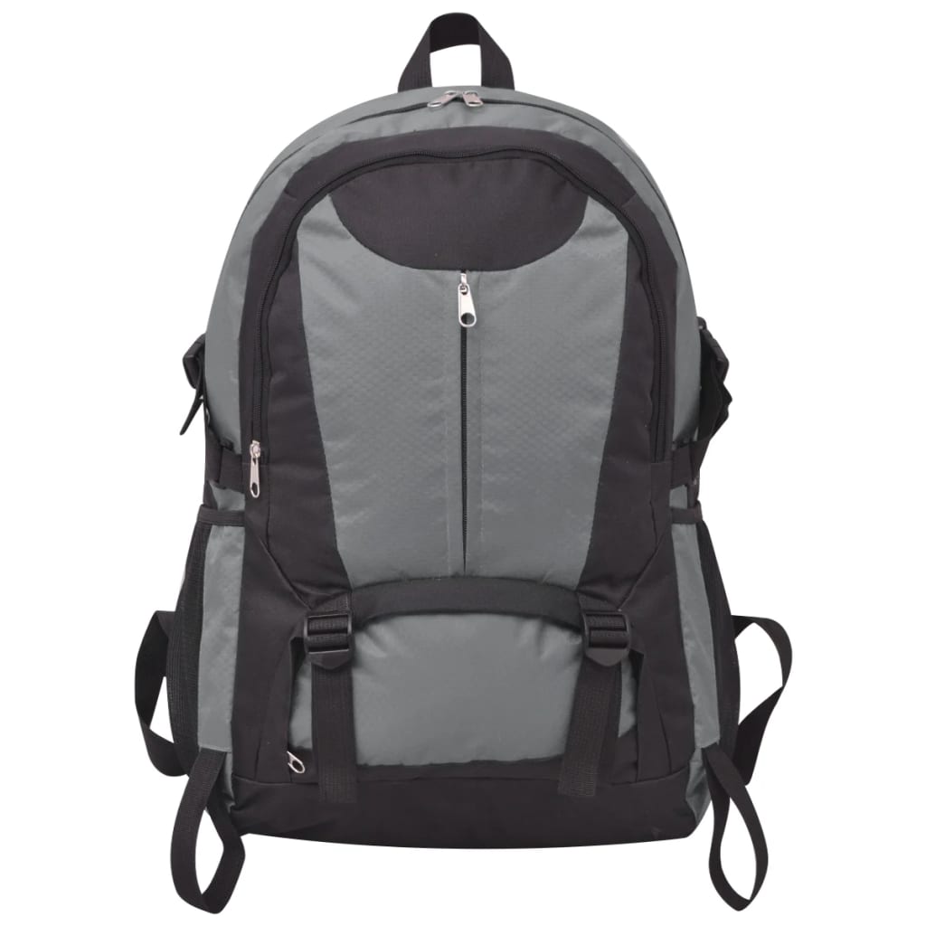 Sac à dos de randonnée 40 L noir et gris - vidaXL