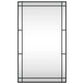 vidaXL Miroir mural noir 60x100 cm rectangulaire fer