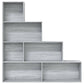 Armoire à livres Sonoma gris 155x24x160 cm - vidaXL