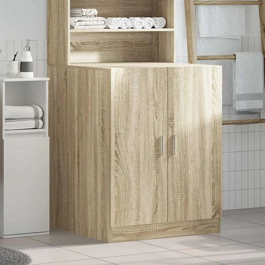 vidaXL Meuble pour machine à laver chêne foncé 70,5x71,5x91,5 cm