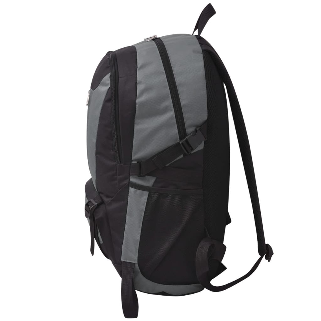 Sac à dos de randonnée 40 L noir et gris - vidaXL