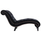 vidaXL Chaise longue Noir Velours