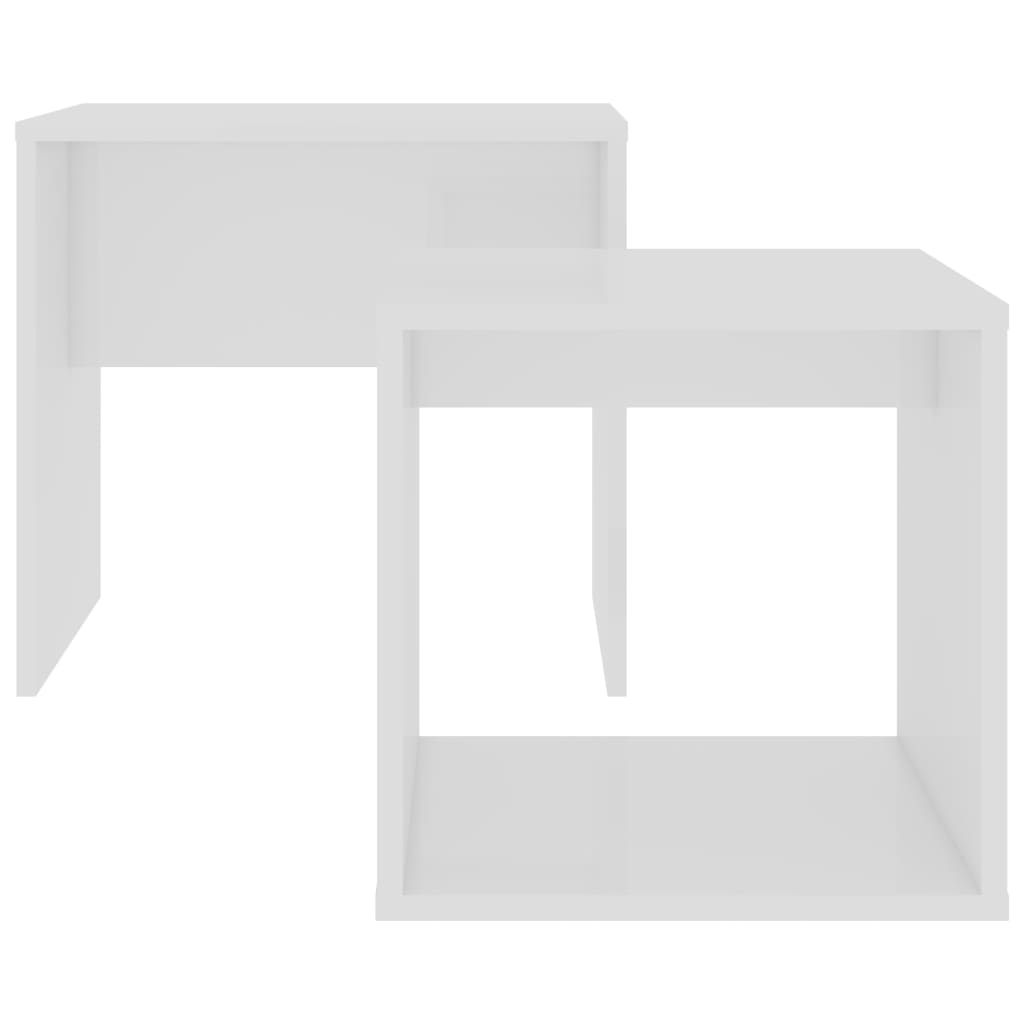 Ensemble de table basse Blanc 48x30x45 cm Bois d'ingénierie - vidaXL