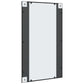vidaXL Miroir mural noir 60x100 cm rectangulaire fer