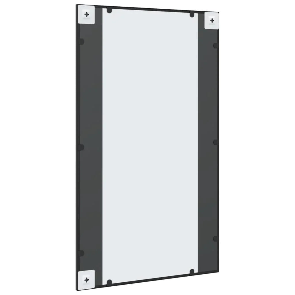 vidaXL Miroir mural noir 60x100 cm rectangulaire fer