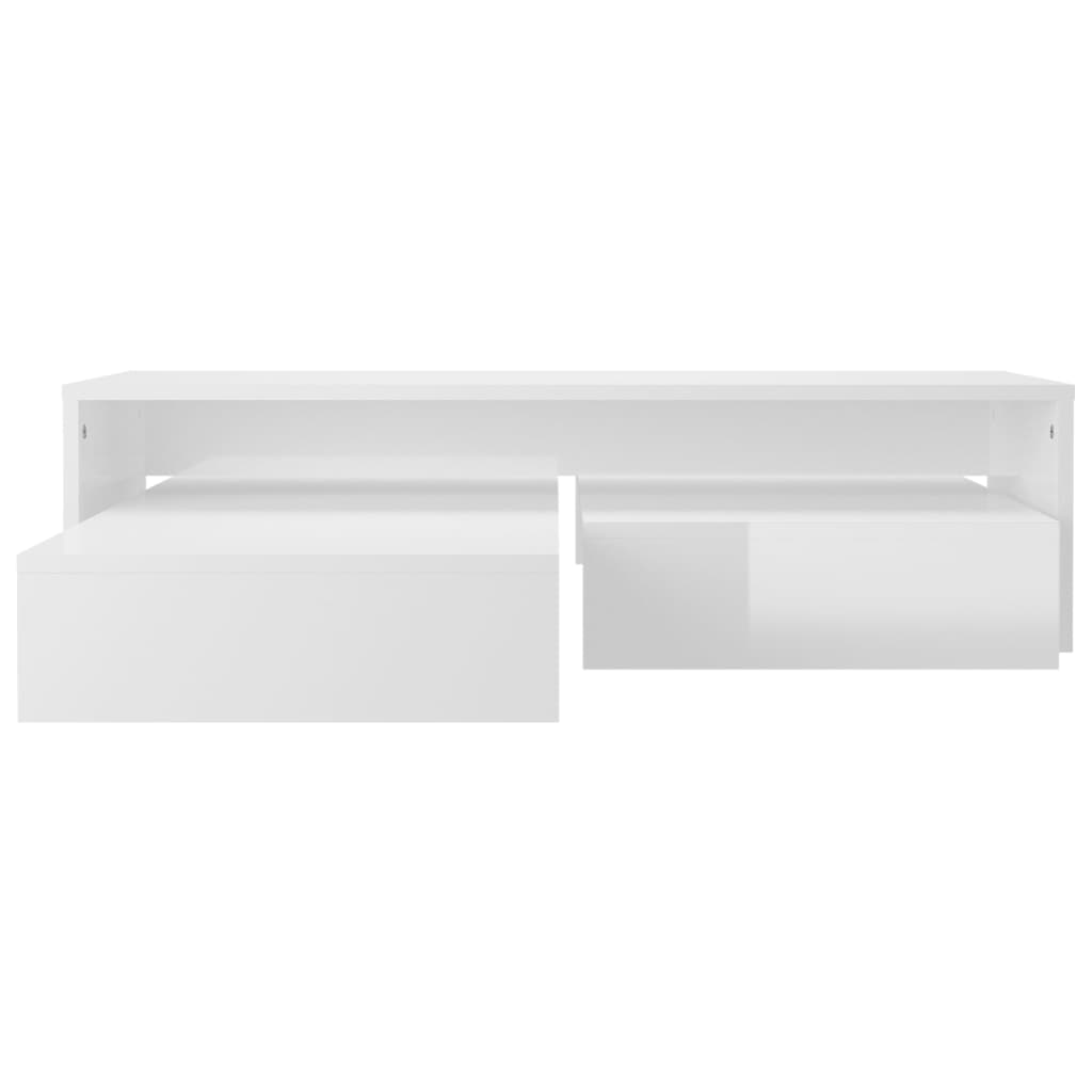 Ensemble de tables basses gigognes blanc brillant - vidaXL