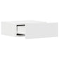 Tables de chevet flottantes 2 pcs Blanc bois d’ingénierie - vidaXL