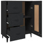 NEUF - vidaXL Buffet Noir 69,5x34x90 cm Bois d'ingénierie (monté)