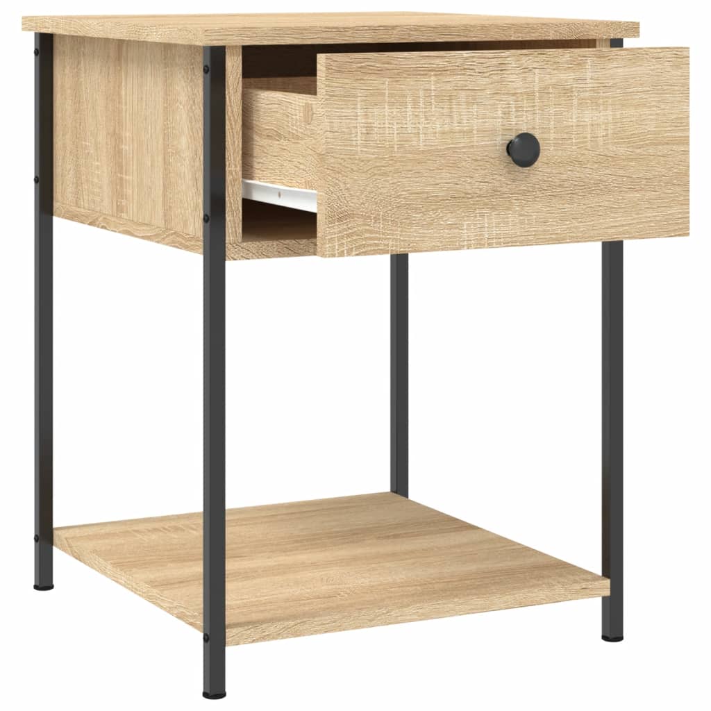 vidaXL Table de chevet chêne sonoma 44x45x58 cm bois ingénierie