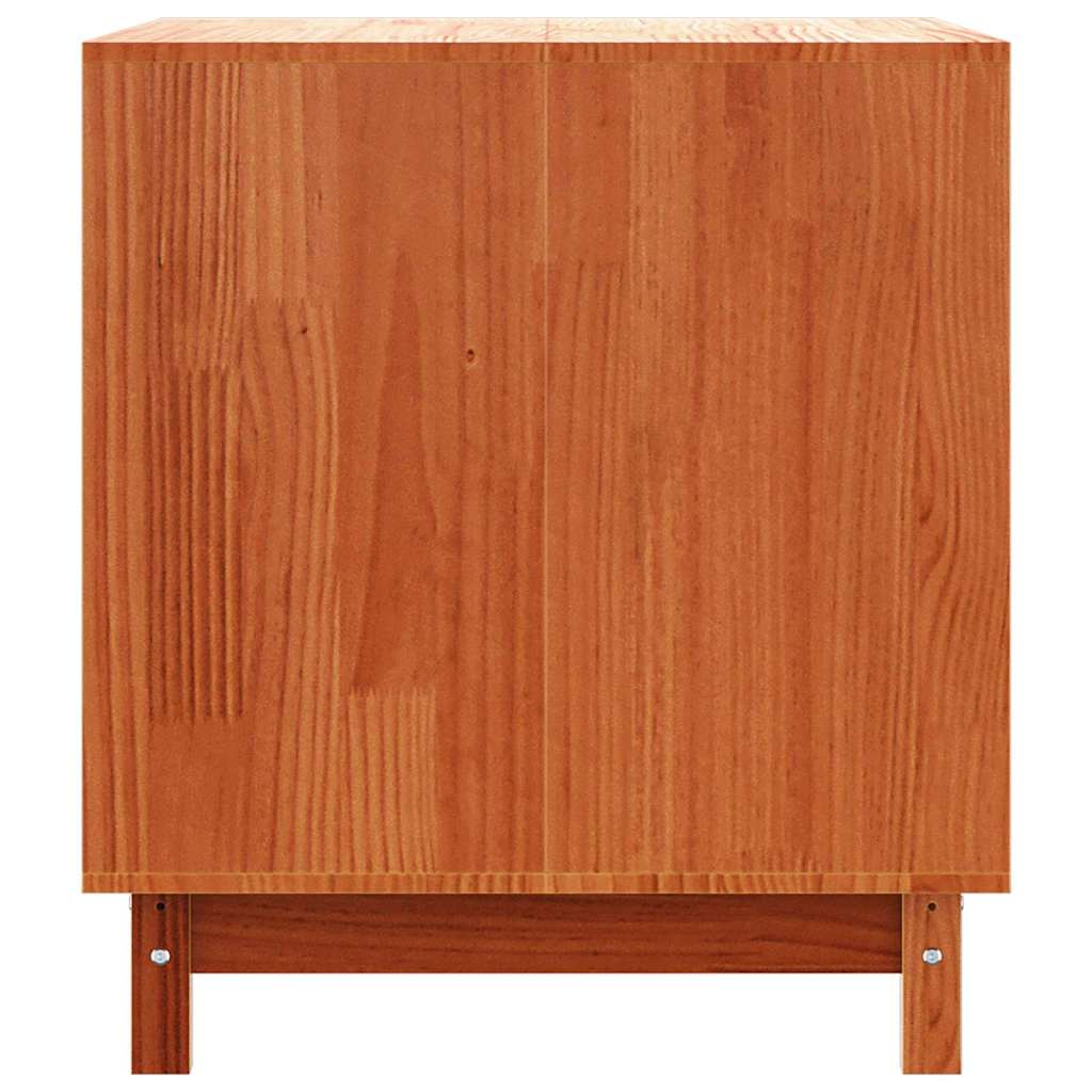 vidaXL Maison pour Chiens Brun cire 100 x 70 x 70 cm Pin massif