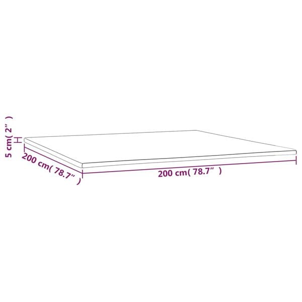 vidaXL Sur-matelas 200x200x5 cm