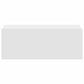 Tables de chevet flottantes 2 pcs Blanc bois d’ingénierie - vidaXL