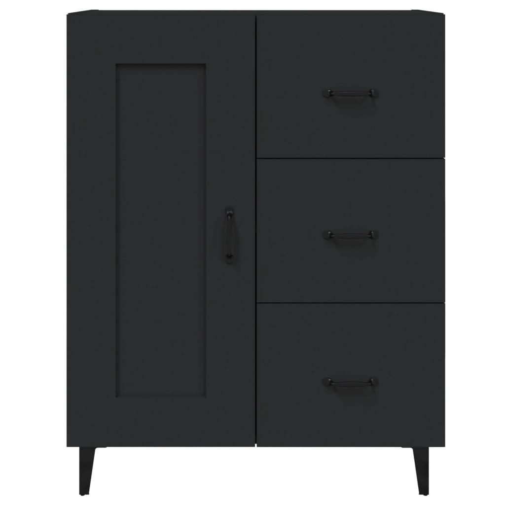 NEUF - vidaXL Buffet Noir 69,5x34x90 cm Bois d'ingénierie (monté)