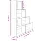 Armoire à livres Sonoma gris 155x24x160 cm - vidaXL