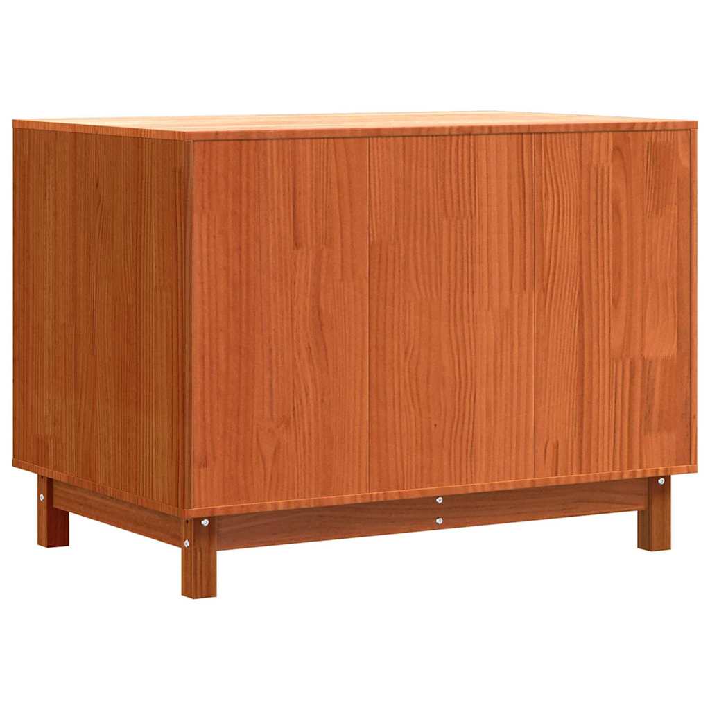 vidaXL Maison pour Chiens Brun cire 100 x 70 x 70 cm Pin massif