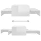 Ensemble de tables basses gigognes blanc brillant - vidaXL