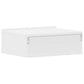 Tables de chevet flottantes 2 pcs Blanc bois d’ingénierie - vidaXL
