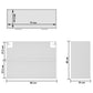 vidaXL Vitrine suspendue "Lyon" Blanc 80 x 31 x 60 cm Bois d'ingénierie