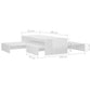 Ensemble de tables basses gigognes blanc brillant - vidaXL