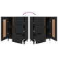 NEUF - vidaXL Buffet Noir 69,5x34x90 cm Bois d'ingénierie (monté)