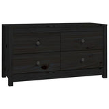 vidaXL Armoire latérale Noir 100x40x54 cm Bois de pin massif