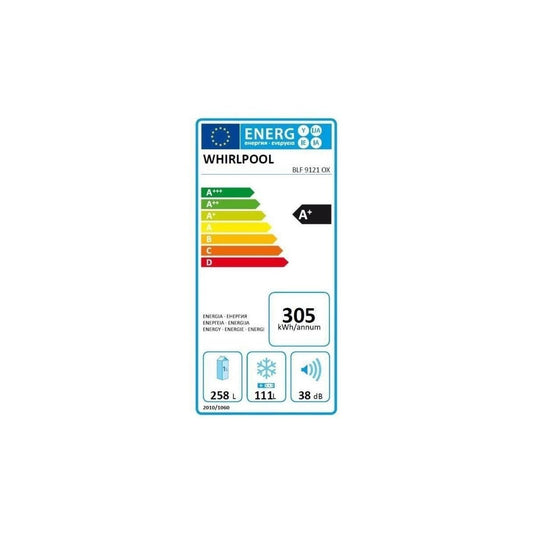 WHIRLPOOL - Réfrigérateur congélateur bas BLF9121OX