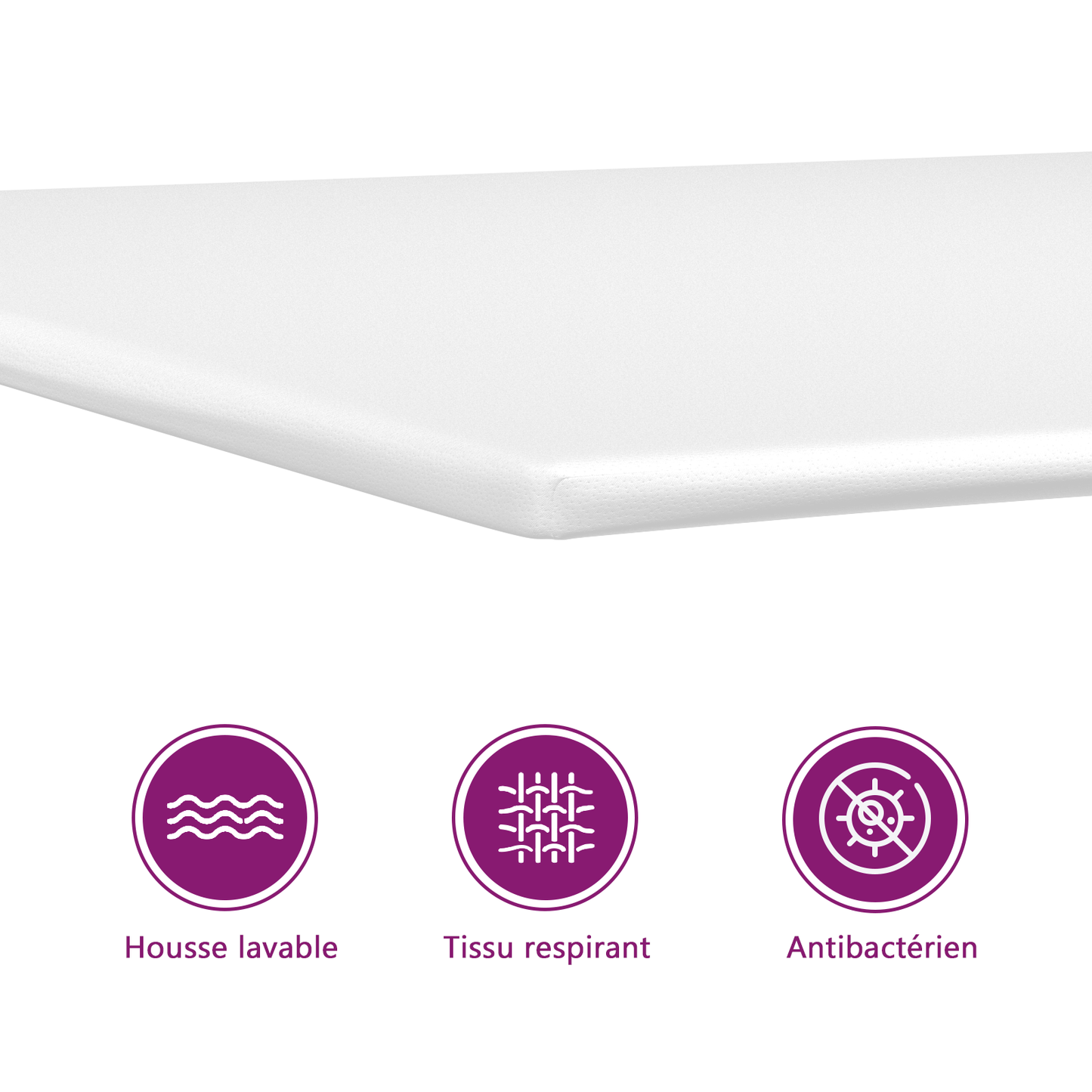 vidaXL Sur-matelas 200x200x5 cm